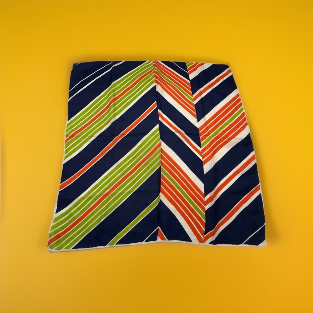 Vintage Silk Scarf Mid Century Colors Abstract Designs 60s-1970s I. Magnin Italy